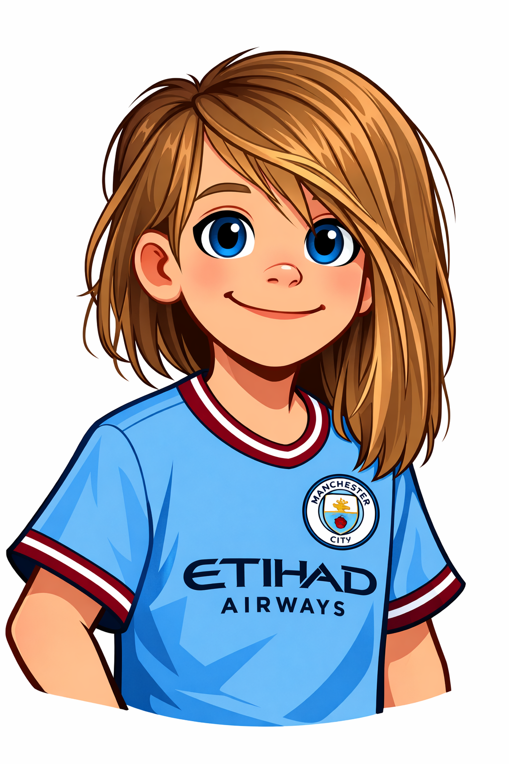 A cartoon picture of Oskar.